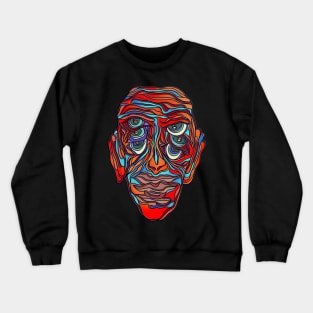 Six eyed fella with three mouths Crewneck Sweatshirt